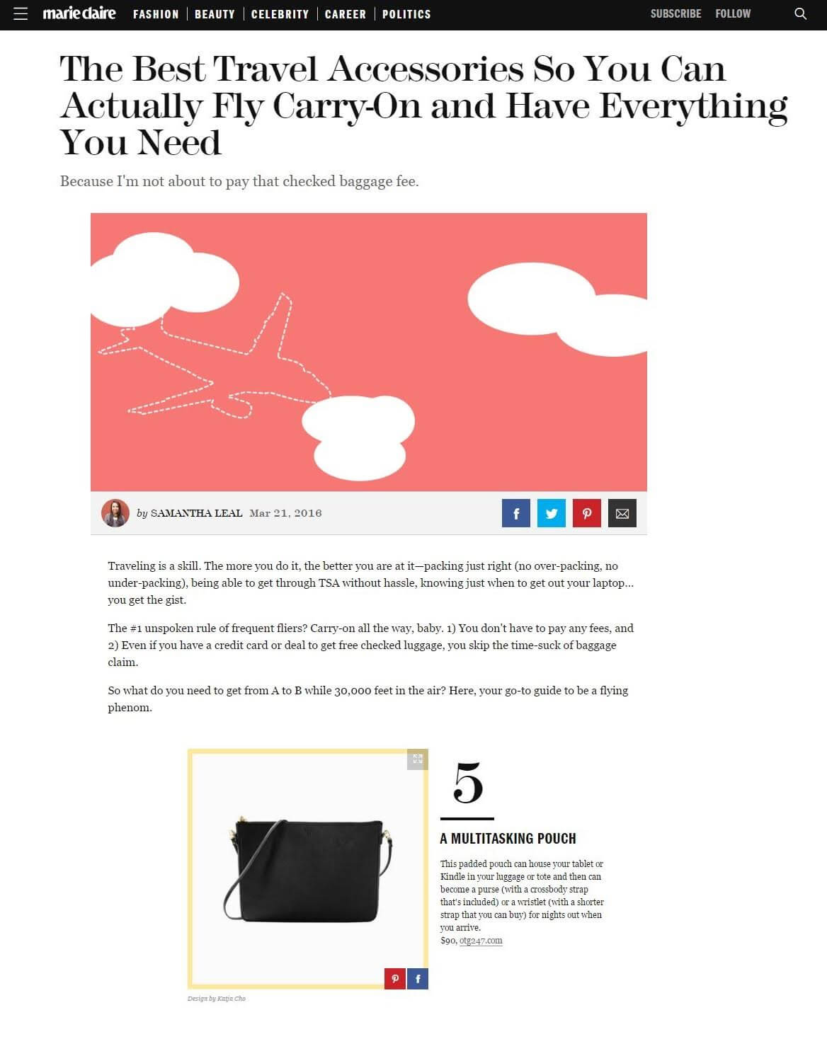 Marie Claire.com OTG|247 Feature