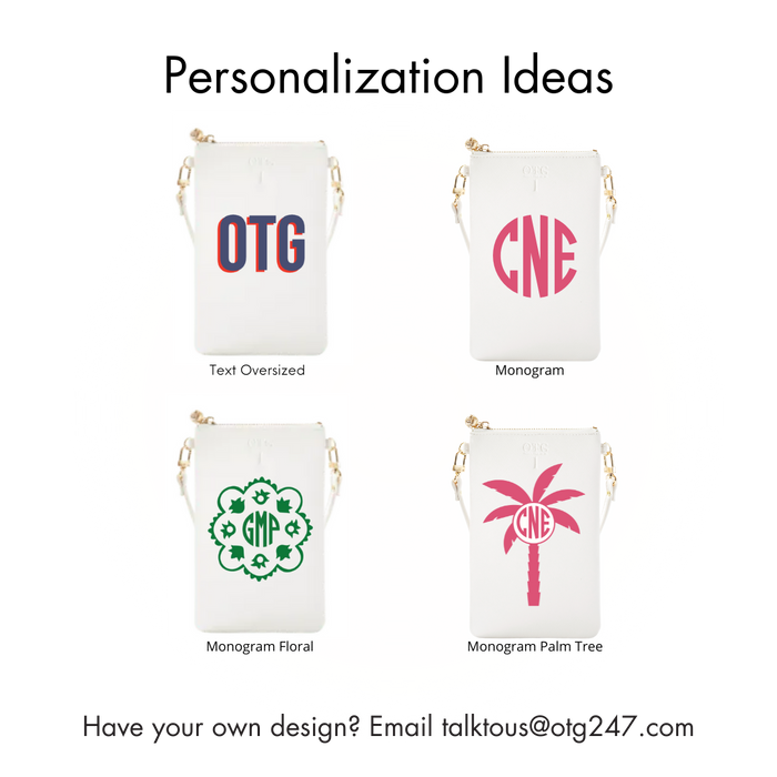 #1 Eye White Crossbody Wristlet – personalized image