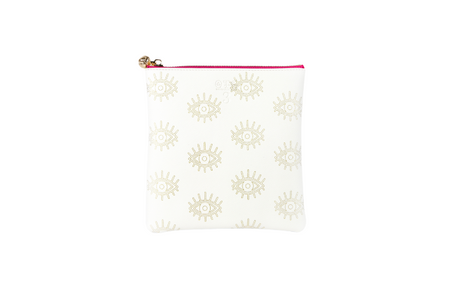 #3 Sabra Eye White Pouch