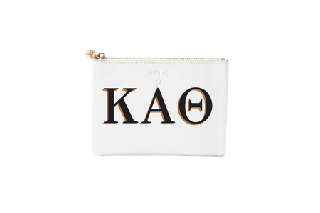 #2 White Theta Pouch