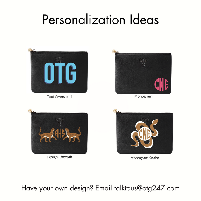 #2 Black Pouch – personalized image