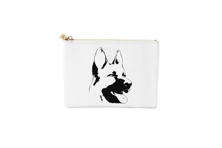 #2 White German Shepard Pouch