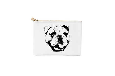 #2 White Bulldog Pouch