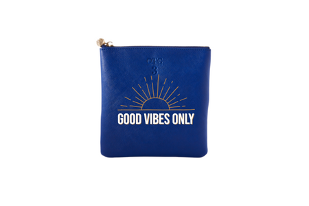 #3 Navy Good Vibes Pouch
