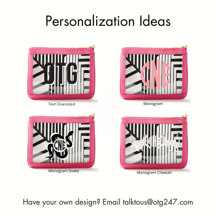 #4 Nudie Hot Pink Pouch – personalized image