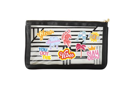 #5 Nudie Black Positive Vibes Clutch