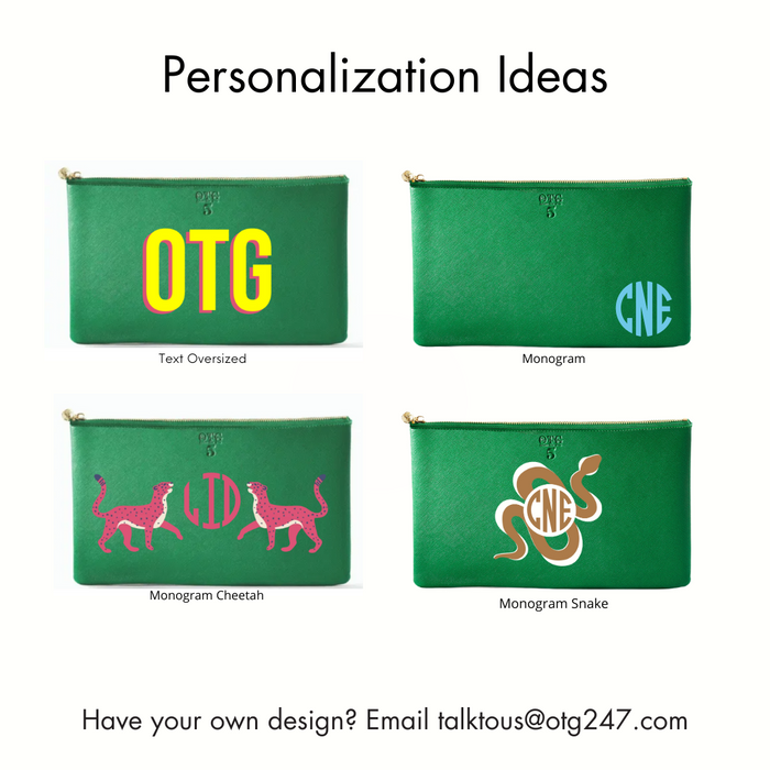 #5 Green Clutch – personalized image