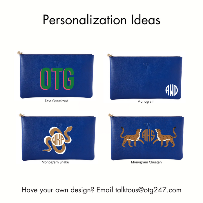 #5 Navy Clutch – personalized image