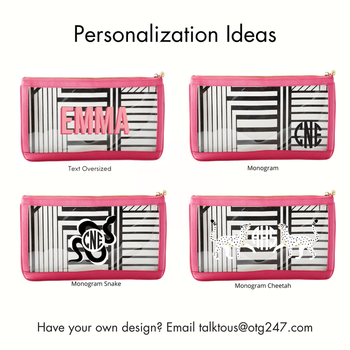 #5 Nudie Hot Pink Clutch – personalized image