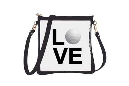 #6 Double Nudie Black Golf Love Crossbody