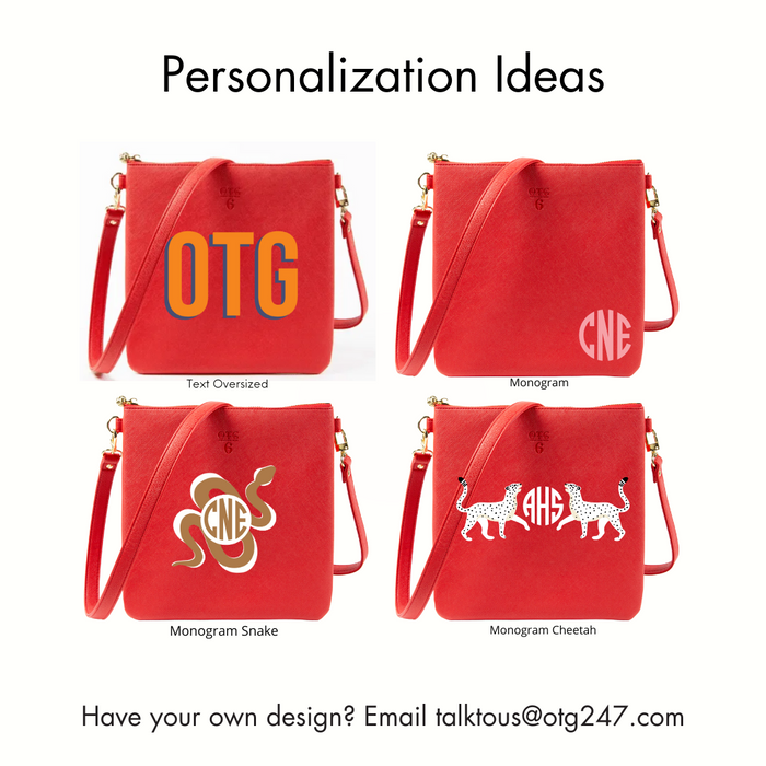 #6 Orange Crossbody – personalized image