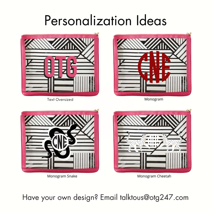 #8 Nudie Hot Pink Pouch – personalized image