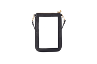 #1 Double Nudie Black Crossbody Wristlet