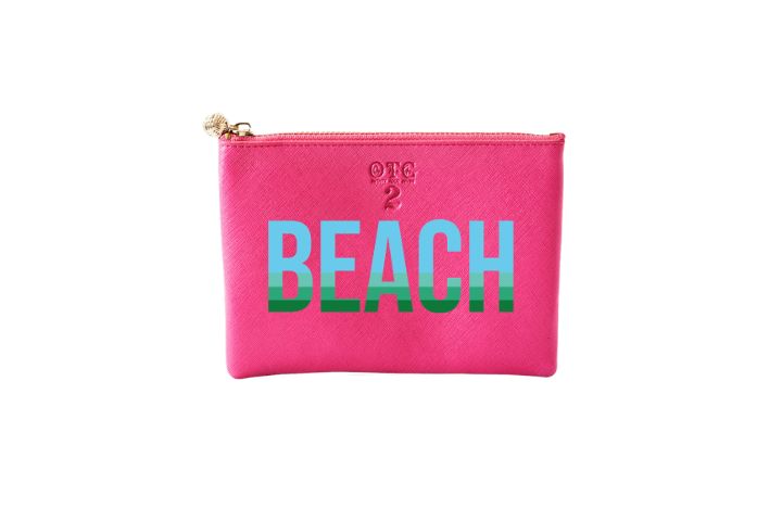#2 Hot Pink Beach Pouch