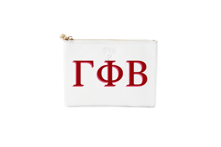 #2 White GPhiB Pouch