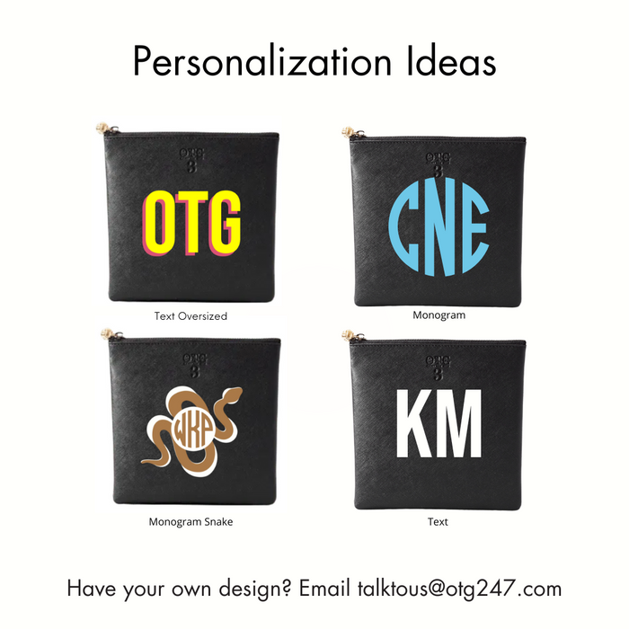 #3 Black Pouch – personalized image