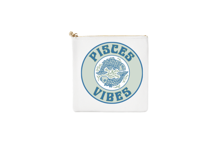 #3 White Pisces Pouch