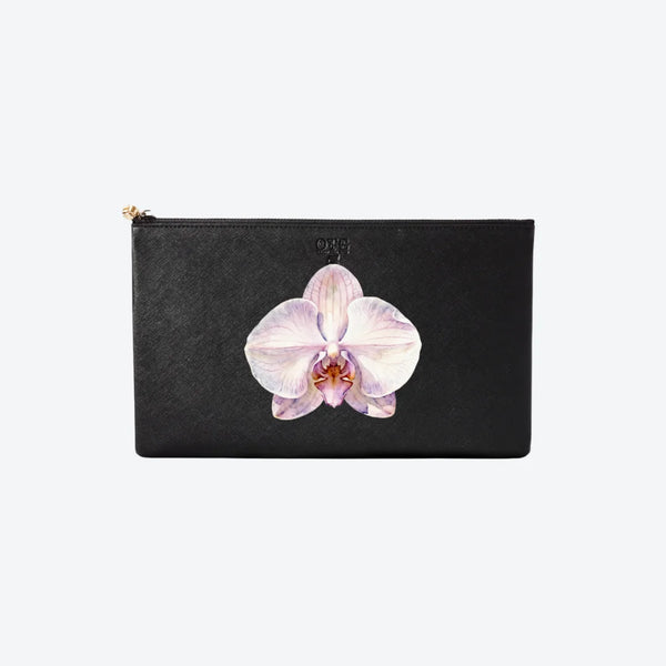 #5 Black Orchid Clutch, front view