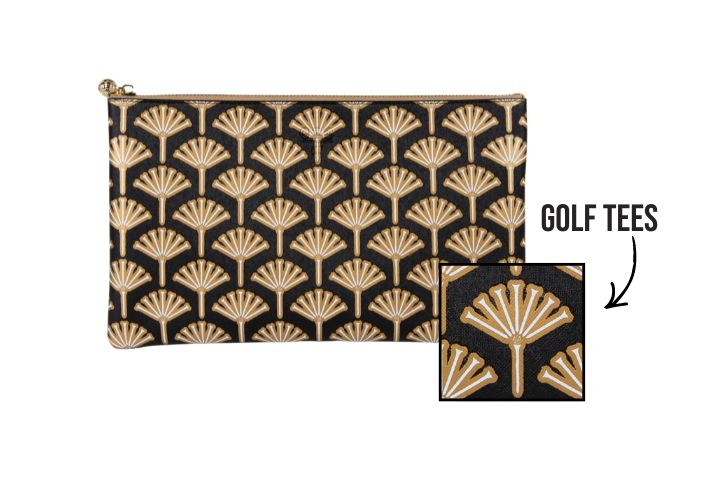 #5 Devon Tee Flower Black Clutch