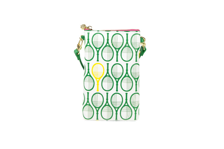 #1 Caren Racquet Green Crossbody/Wristlet