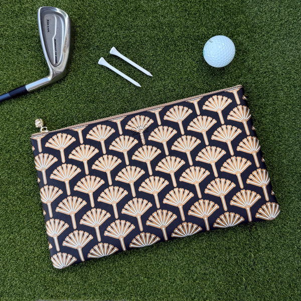 #5 Devon Tee Flower Black Clutch