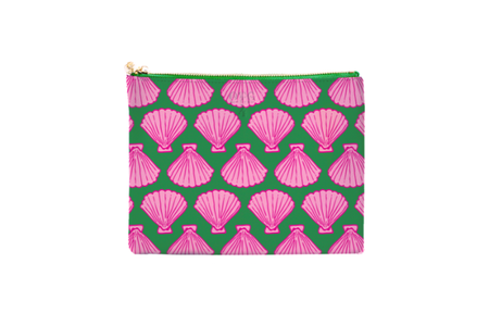 #4 Elle Shell Green Pouch