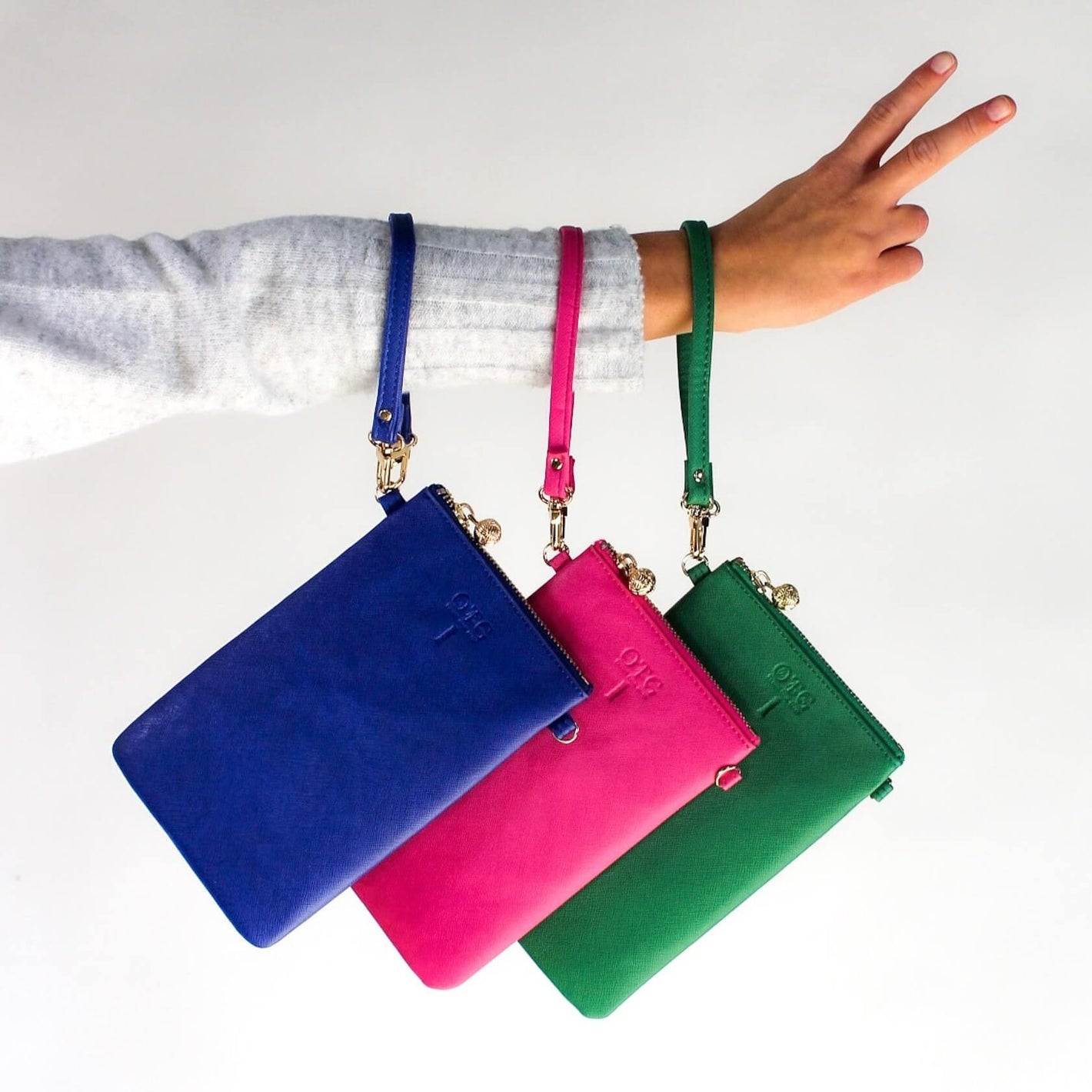 #1 Navy USA Crossbody Wristlet