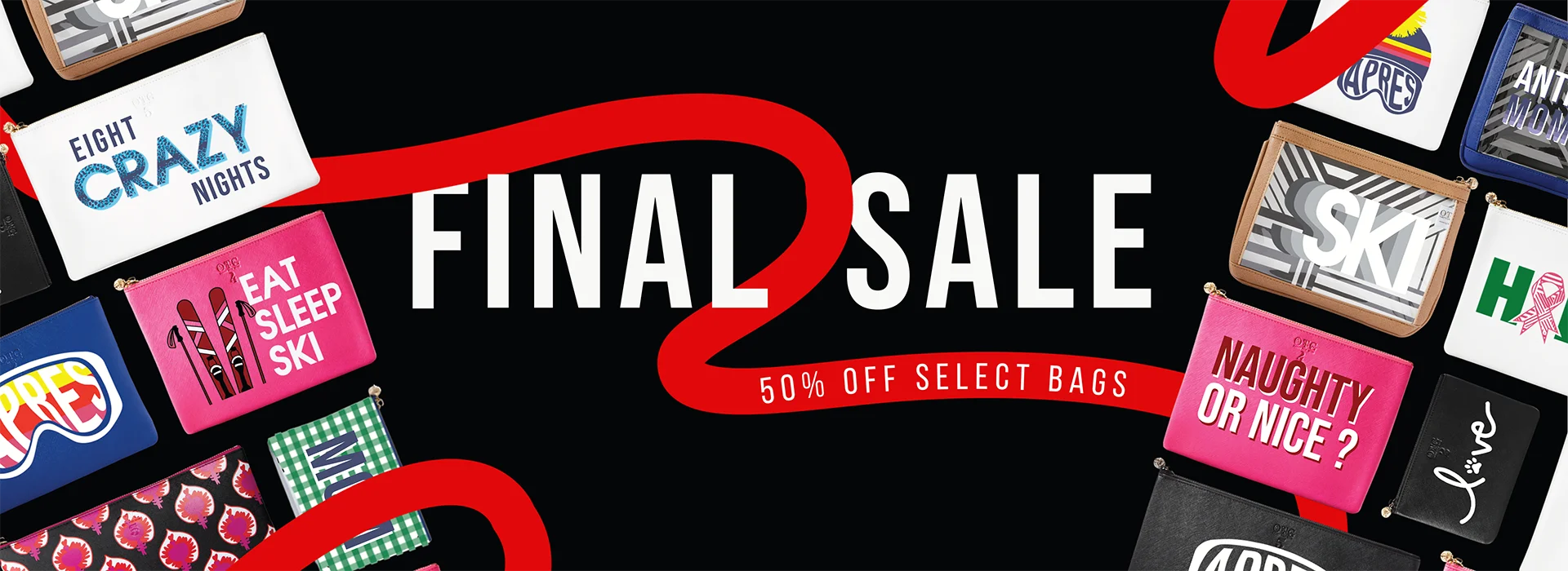 ONLINE MEGA SALE! 50% OFF SELECT BAGS!