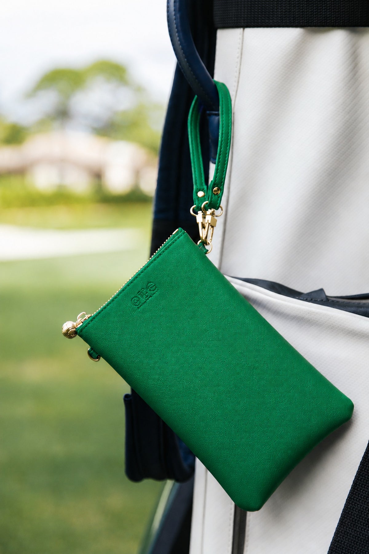 #1 Green Crossbody Wristlet