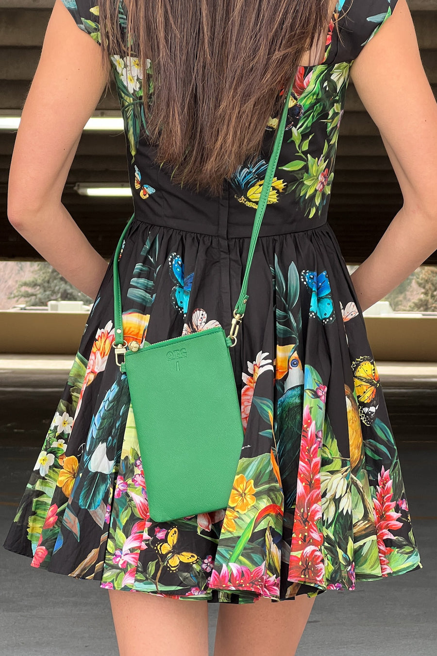 #1 Green Crossbody Wristlet, lifestyle photo 2