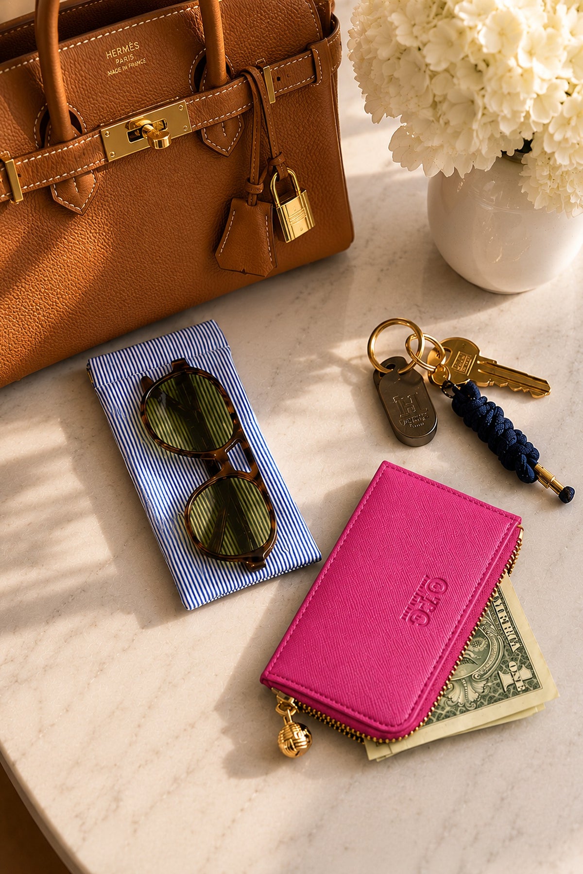 Card Case Hot Pink Apres Bunny