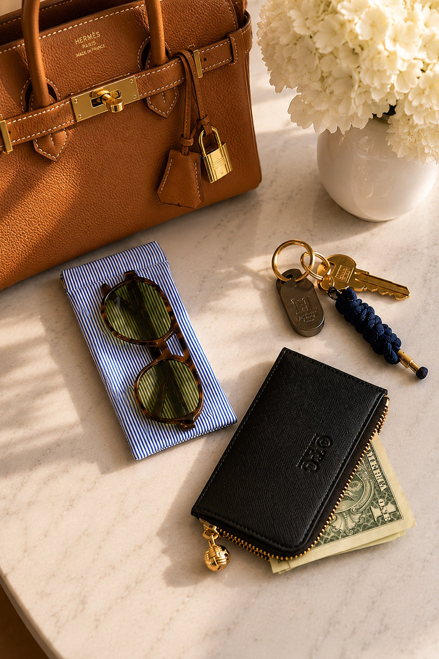 Glasses Case Piper Pinstripe Navy, lifestyle photo 1