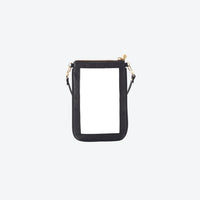 #1 Double Nudie Black Crossbody Wristlet