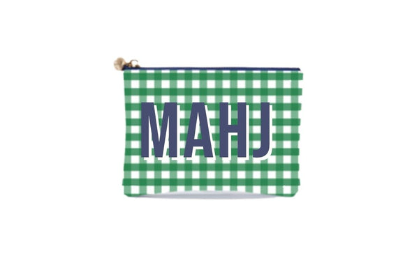 #2 Britt Check Mahj Pouch