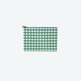 #2 Britt Check Green Pouch