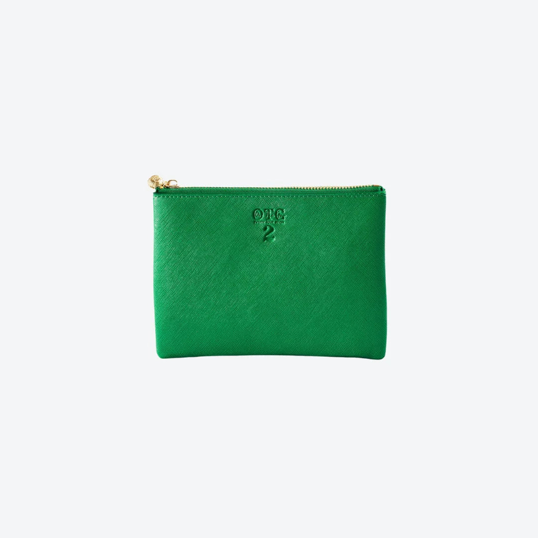 #2 Green Pouch, front view