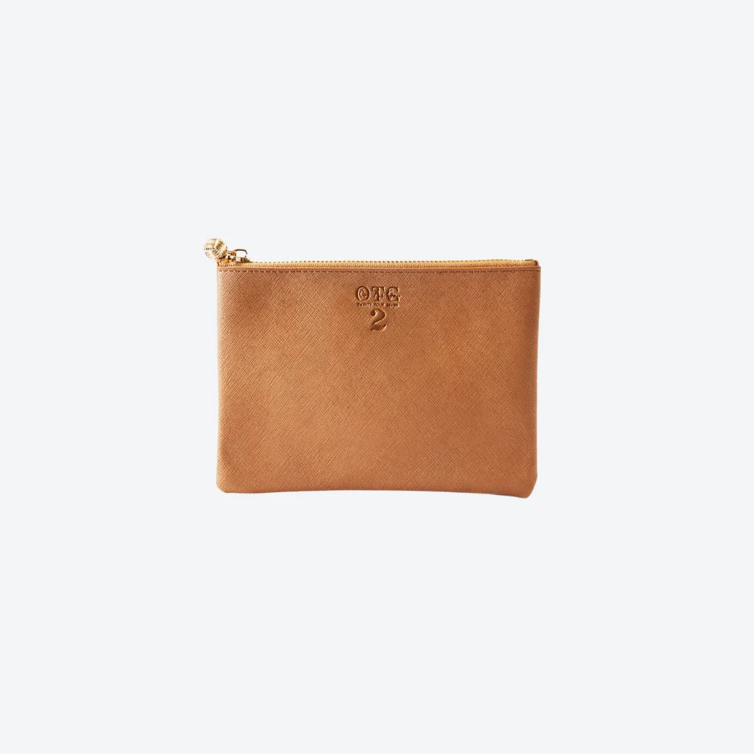 #2 Tan Pouch, front view