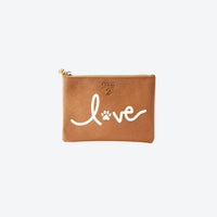 #2 Tan Love Paw Pouch