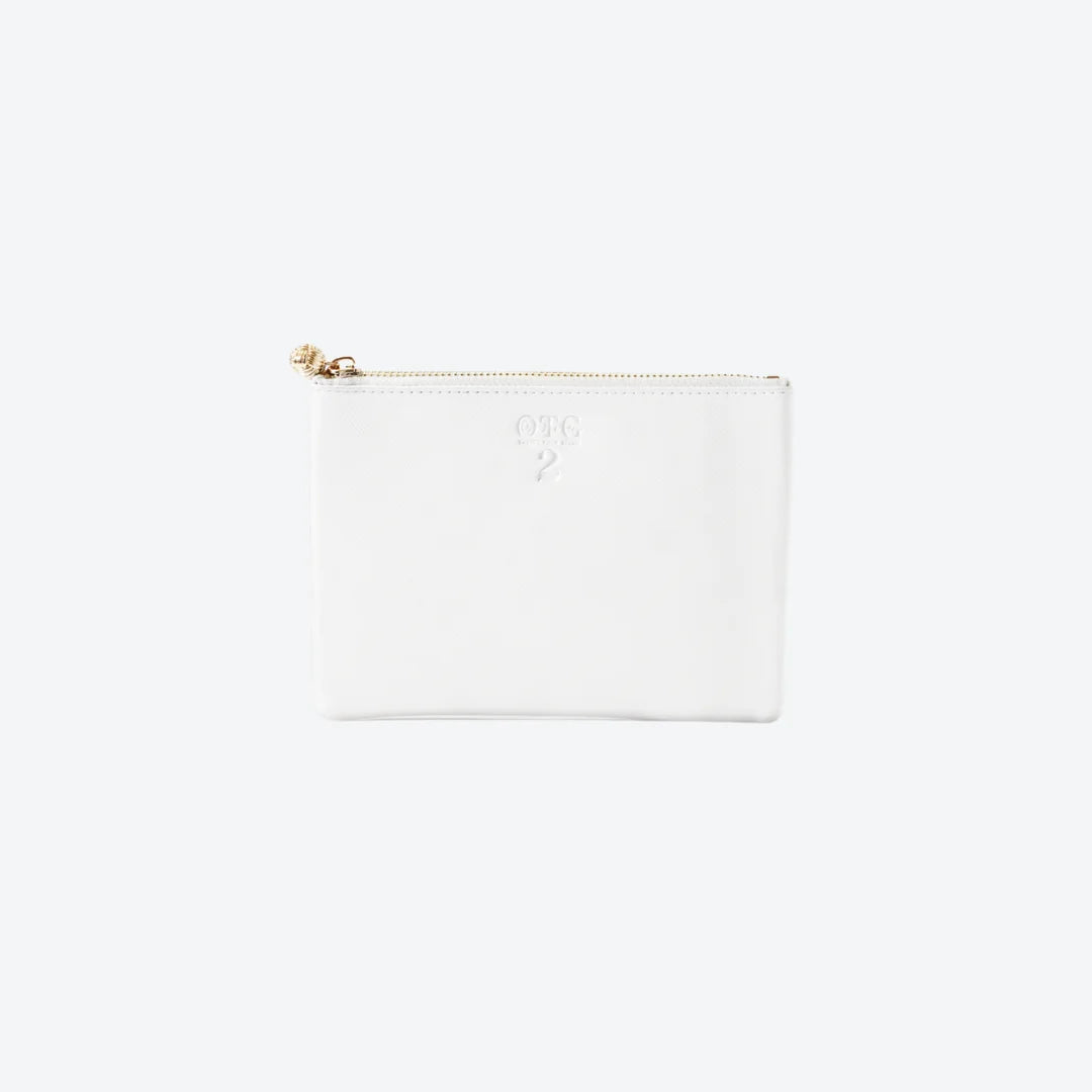 #2 White Pouch, front view
