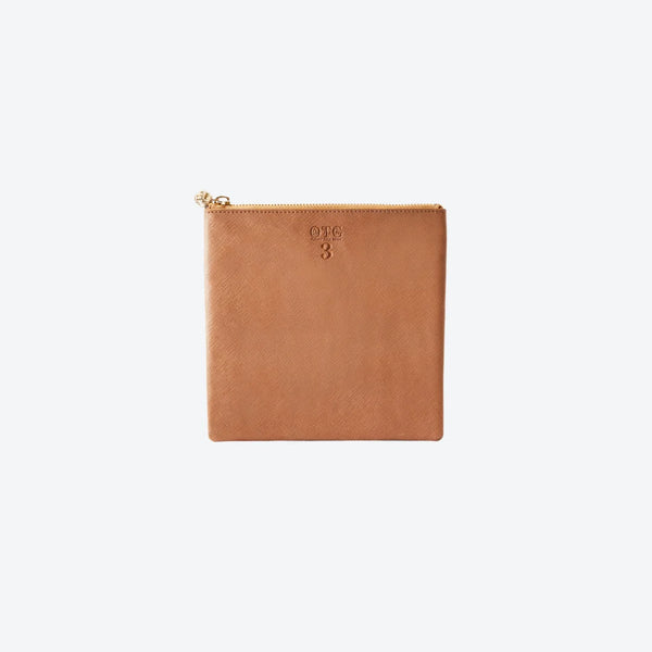 #3 Tan Pouch, front view