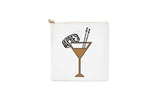 #3 White Apres Drinks Pouch