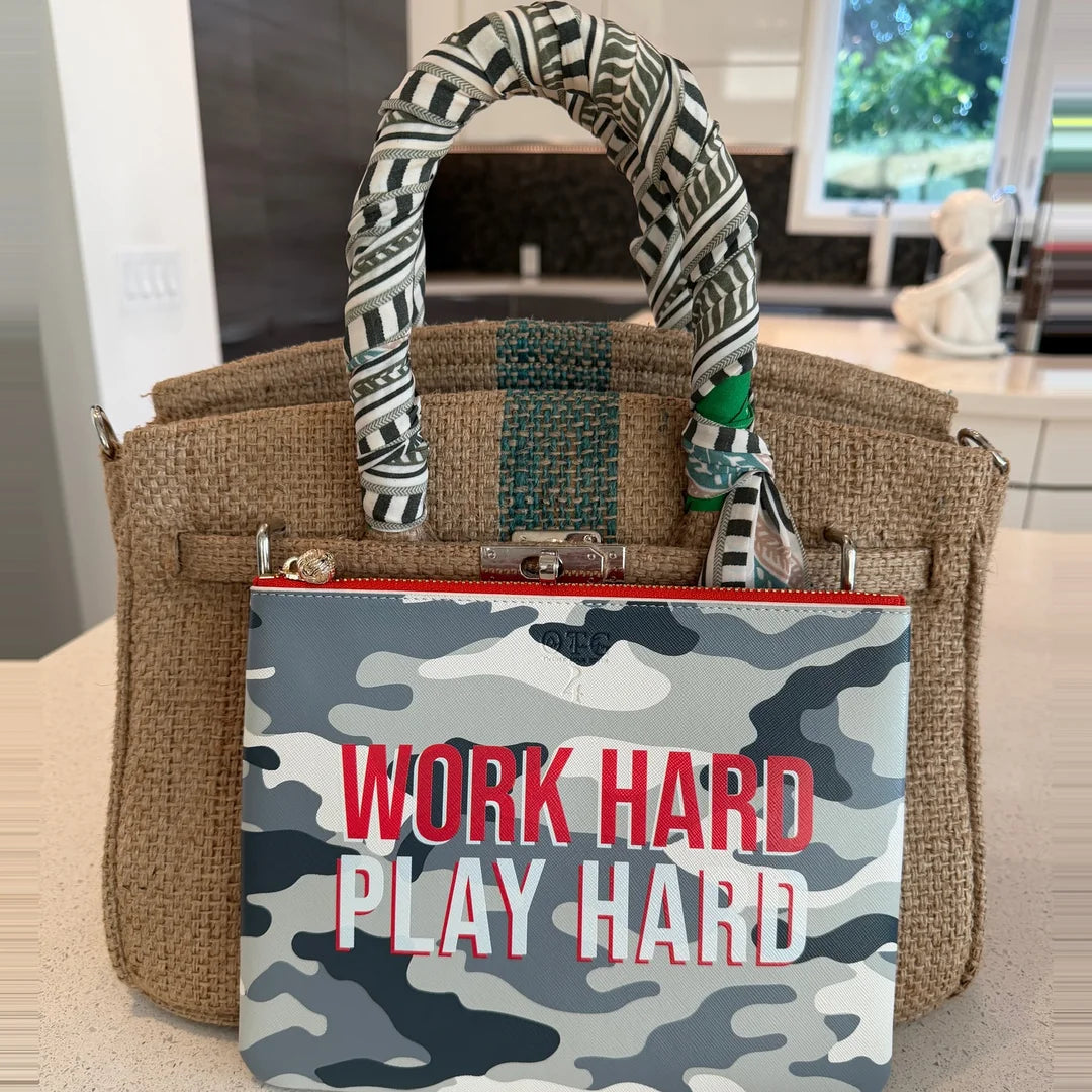 #4 Abby Camo Work Hard Pouch