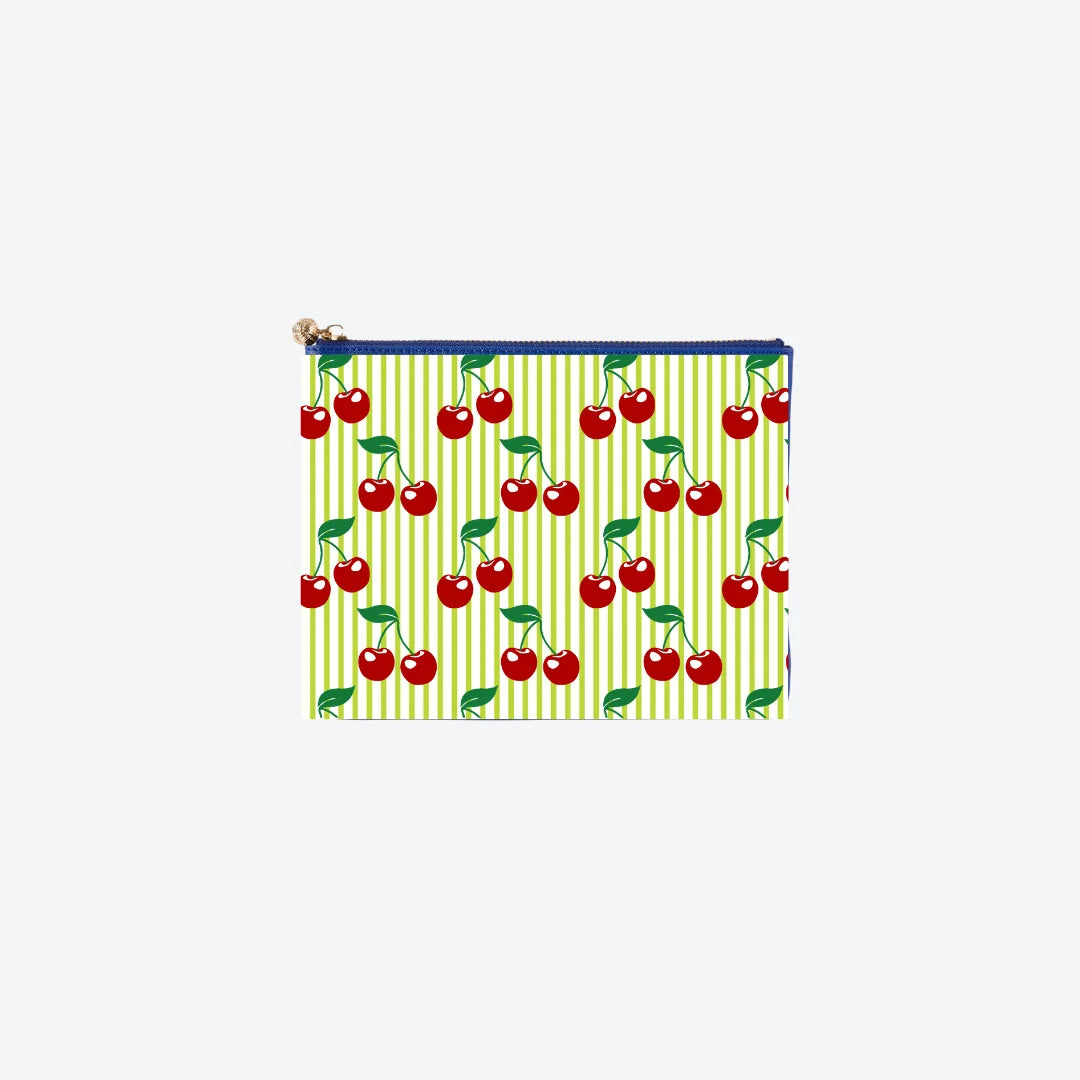 #4 Alyssa Cherries Green Pouch