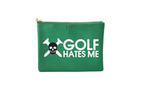 #4 Green Golf Hates Me Pouch