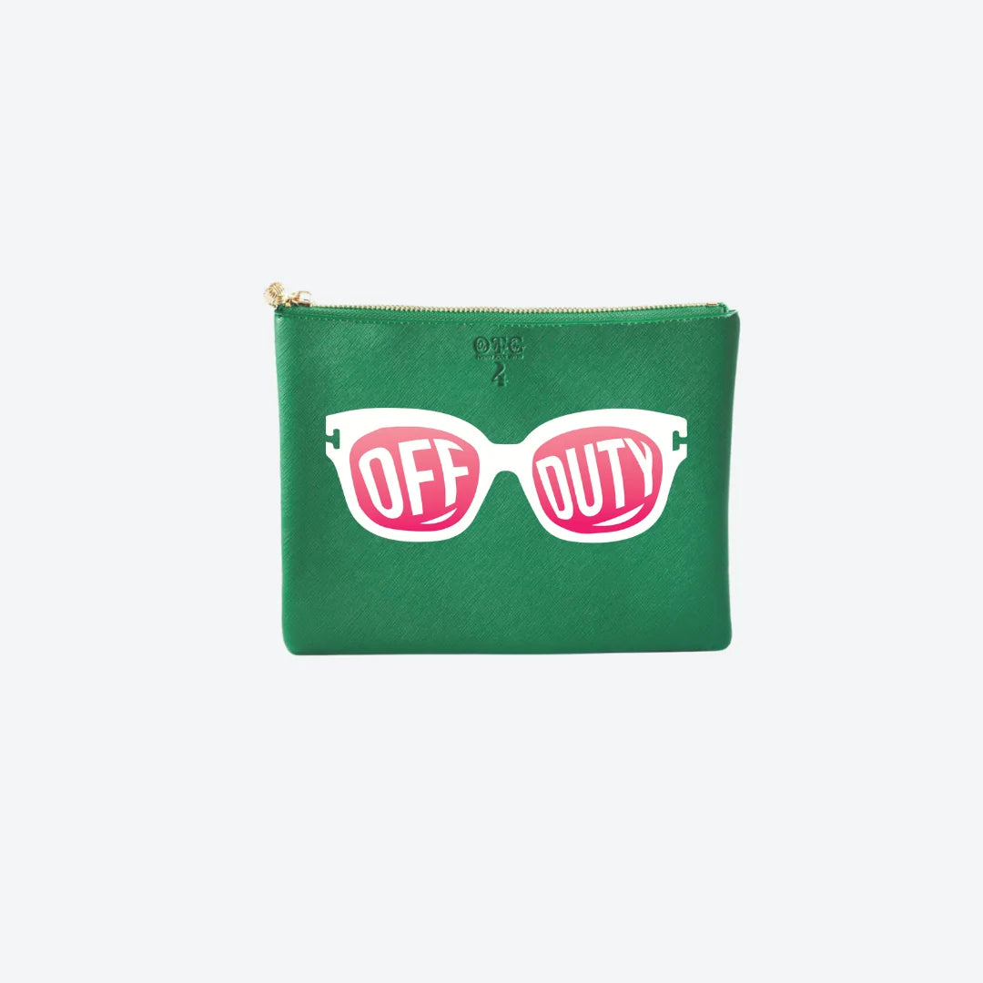 #4 Green Off Duty Pouch, front view