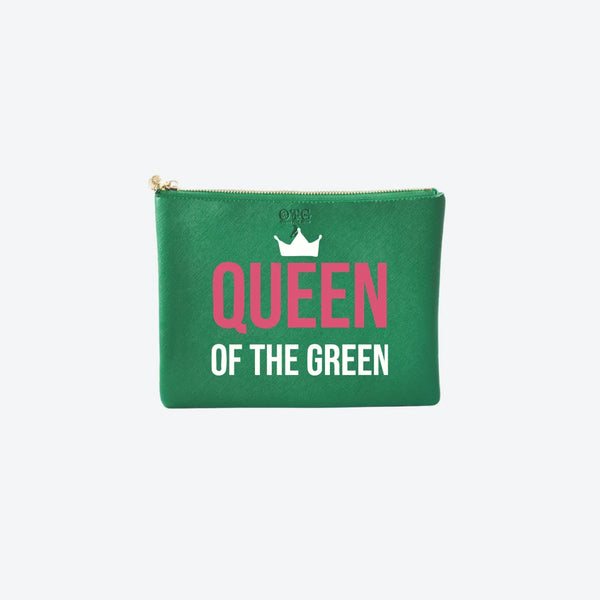 #4 Green Queen Green Pouch, front view
