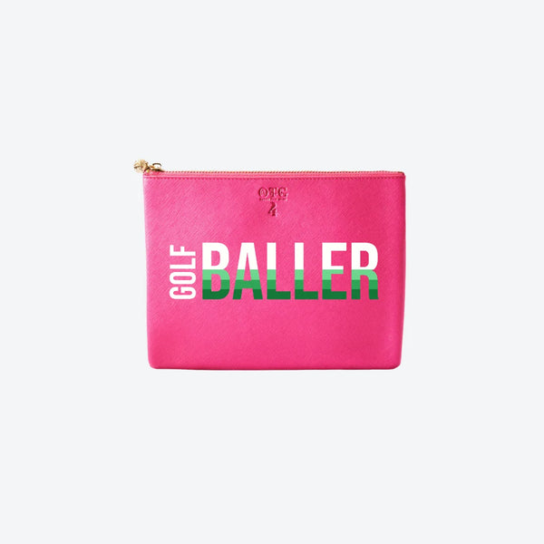 #4 Hot Pink Baller Pouch, front view