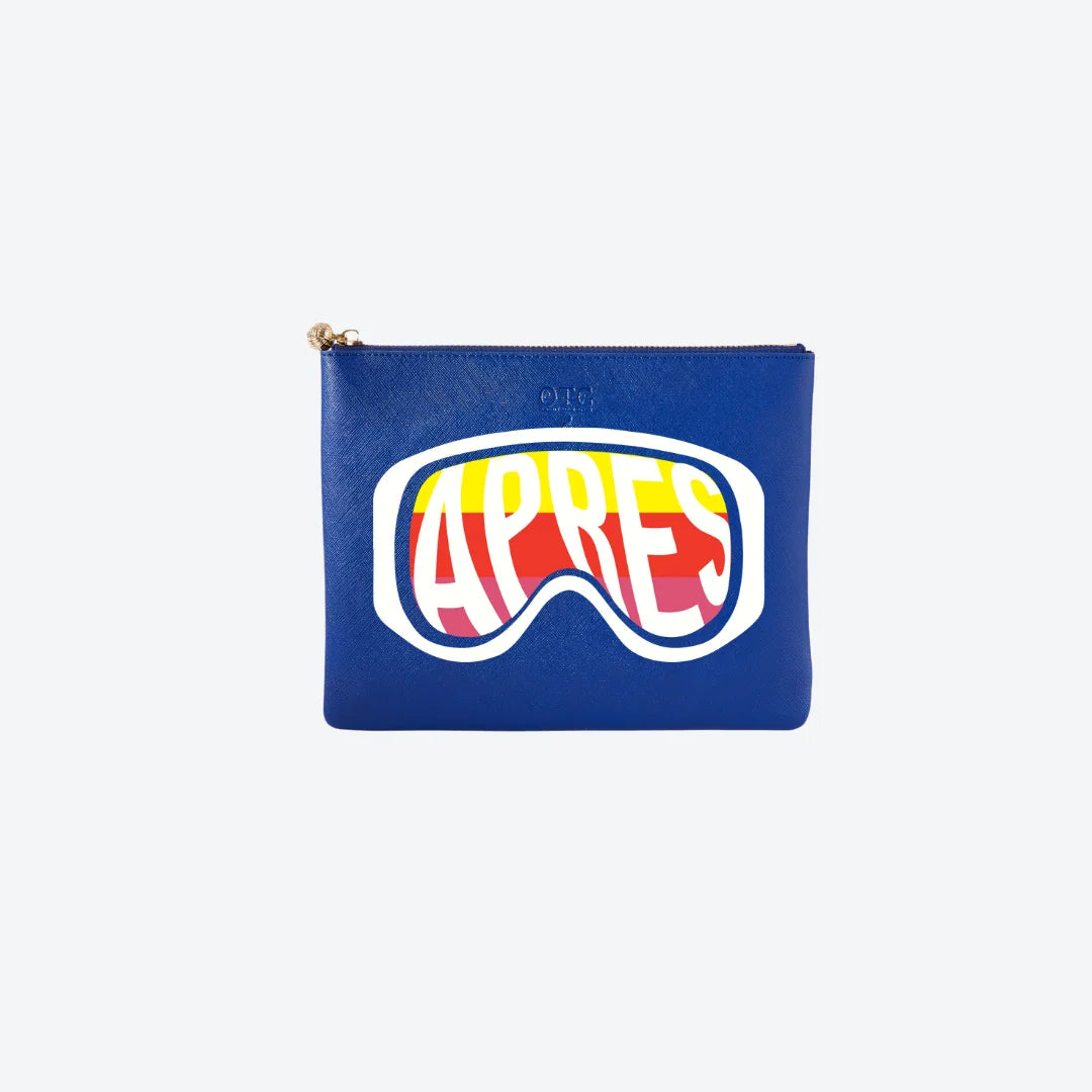 #4 Navy Apres Goggles Pouch, front view