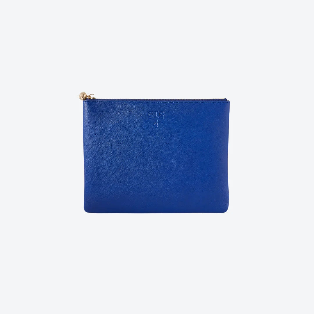 #4 Navy Pouch, front view
