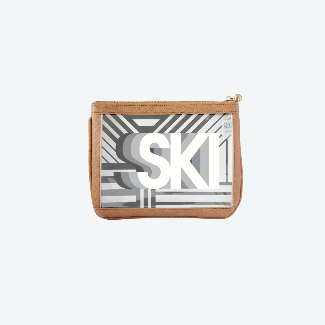 #4 Nudie Tan Ski Pouch, front view